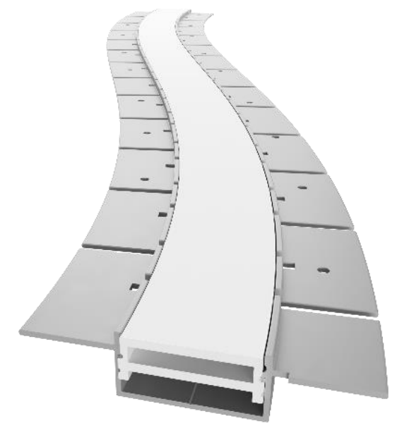 plaster flexible aluminium profile (se p7015)