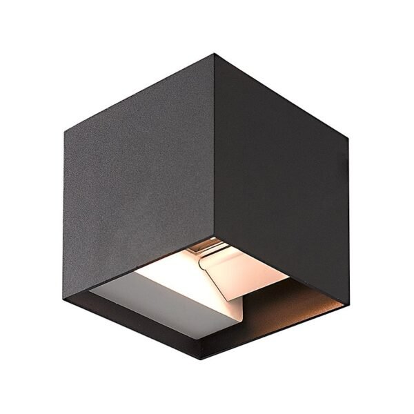black up & down led wall light (se 259 tc)