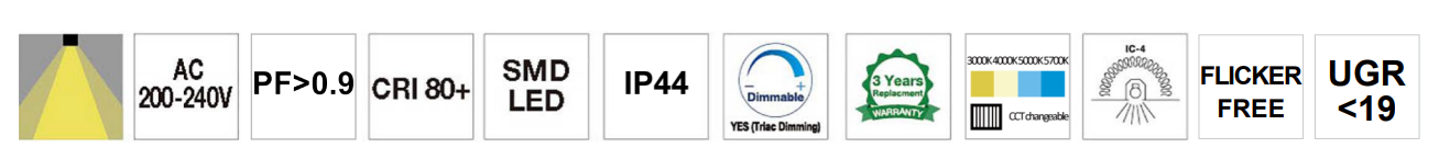 10w smd deep recess downlight (dl1016 tc) 10w smd deep recess downlight (dl1016 tc)