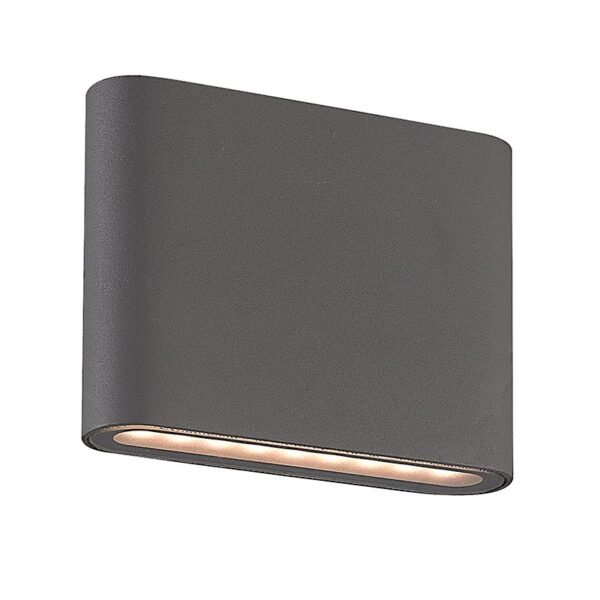 black up & down led wall light (se 354 tc)