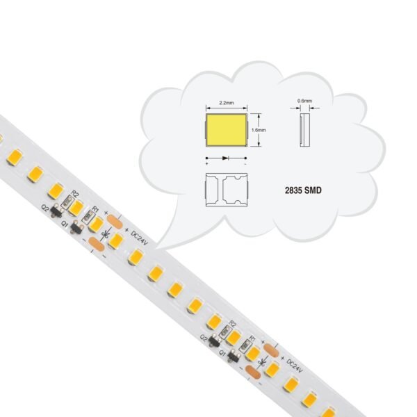 se 24v 19w 160 ip65 dc led strip