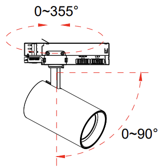 40w led track light (th41 tc) three circuit 40w led track light (th41 tc) three circuit